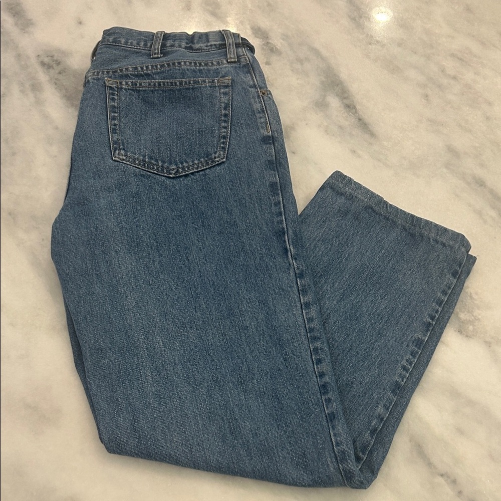 Lands' End Blue Tapered Jeans